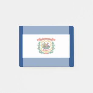 Post-it® Décor design du drapeau de l'État de Virginie-Occi