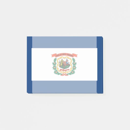 Post-it® Décor design du drapeau de l'État de Virginie-Occi (Devant)