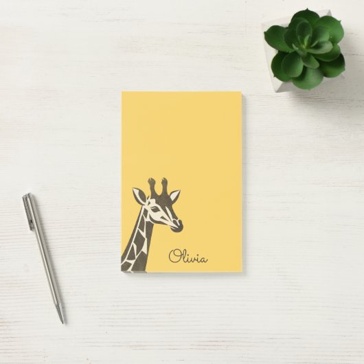 Post-it® Décor en tête de girafe de mignonne (Bureau)