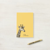 Post-it® Décor en tête de girafe de mignonne (Sur un bureau)