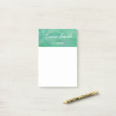 Post-it® Décor feuille vert (Sur un bureau)