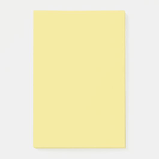 Post-it® Décor jaune crème Pastel prêt à customiser (Devant)