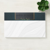 Post-it® Décor turquoise classique Elégant luxe géométrique (Bureau)