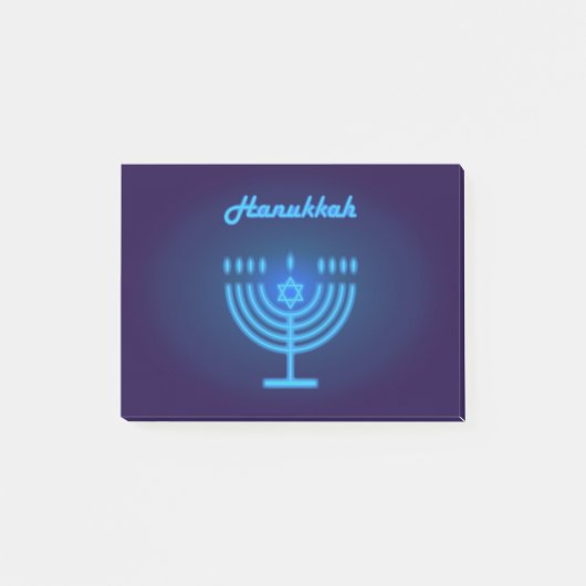 Post-it® Décoration de fête de Menorah de Hanukkah (Devant)