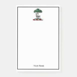Post-it® Deer Stag par arbre Heraldic Crest Emblem