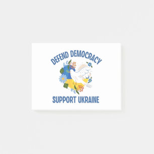Post-it® Défendre la démocratie soutenir l'Ukraine Amérique