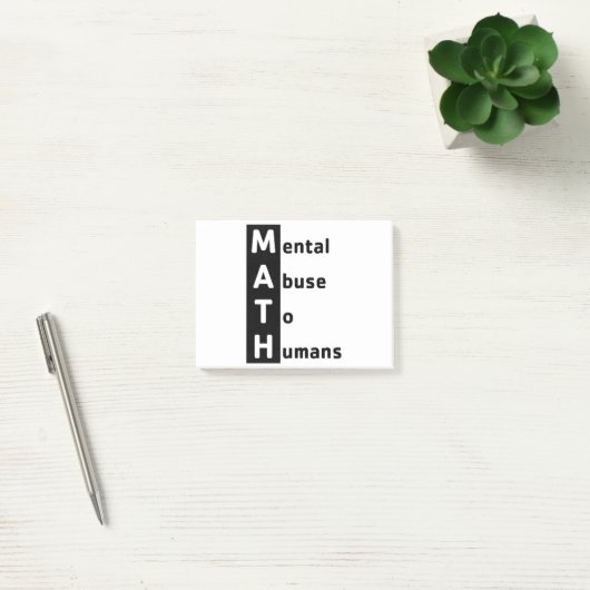 Post-it® Définition de maths (Bureau)