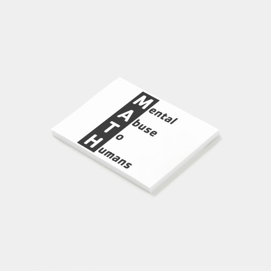 Post-it® Définition de maths (Incliné)