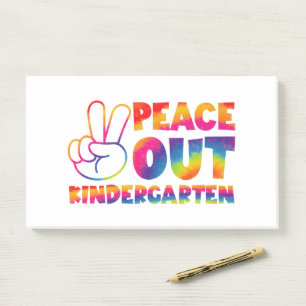 Post-it® Dégage Maternelle Tie Dye Dernier Jour D'école