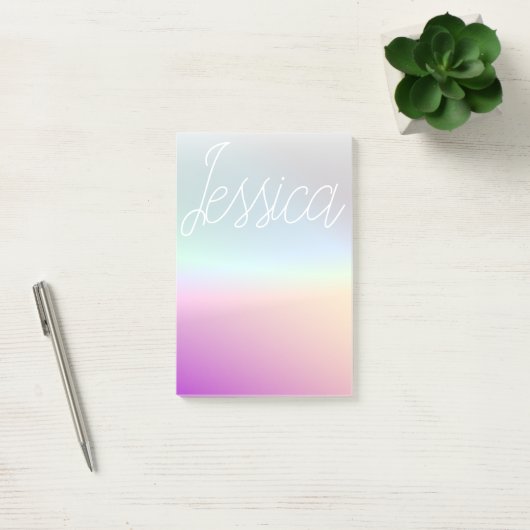 Post-it® Dégradants Ombre couleur cool et votre script (Bureau)