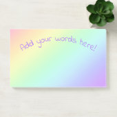 Post-it® Dégradé arc-en-ciel personnalisé (Bureau)