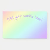Post-it® Dégradé arc-en-ciel personnalisé (Devant)