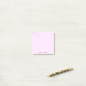 Post-it® dégradé de fleurs rose Nom personnalisé (Sur un bureau)