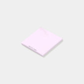Post-it® dégradé de fleurs rose Nom personnalisé (Incliné)
