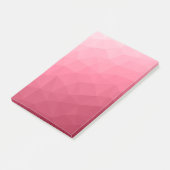 Post-it® Dégradé géométrique en maille motif rose clair (Incliné)