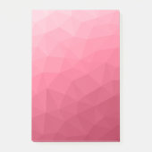 Post-it® Dégradé géométrique en maille motif rose clair (Devant)