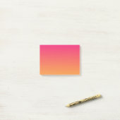 Post-it® dégradé rose et orange (Sur un bureau)