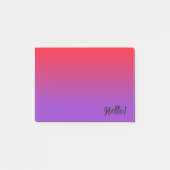 Post-it® Dégradé rouge foncé et violet foncé (Devant)