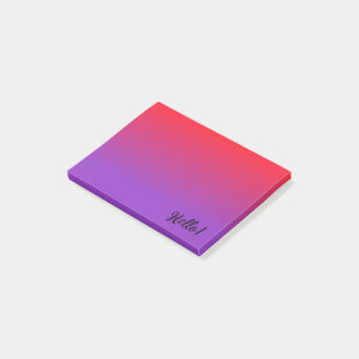 Post-it® Dégradé rouge foncé et violet foncé