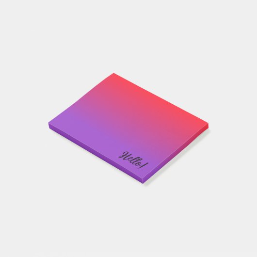 Post-it® Dégradé rouge foncé et violet foncé (Incliné)