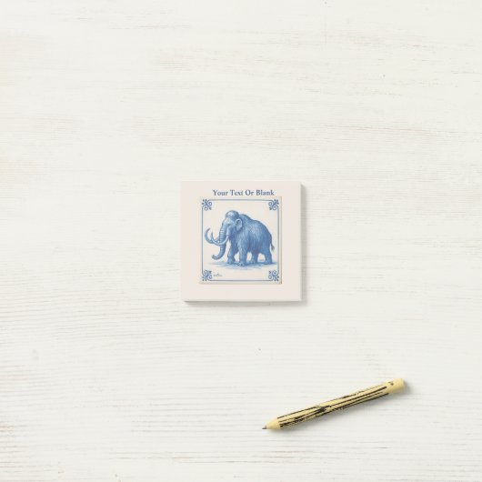 Post-it® Delft Wooly Mammoth (Sur un bureau)