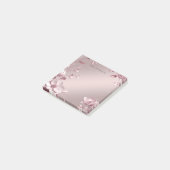 Post-it® Delicate Pink Floral Post it Notes (Incliné)