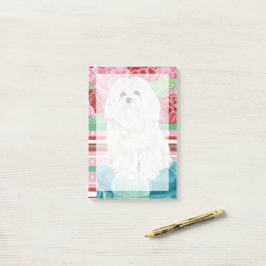 Post-it® Della Rose Maltese (Sur un bureau)