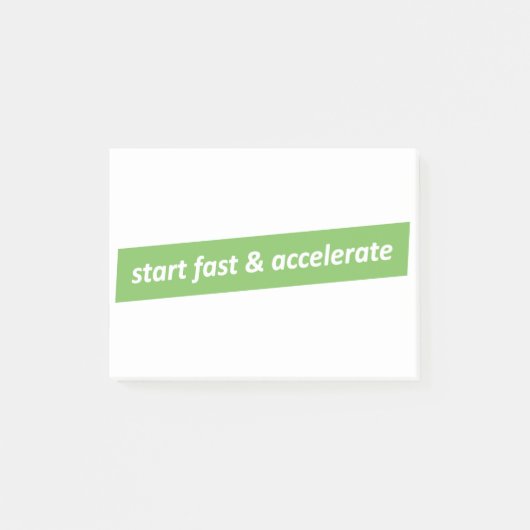 Post-it® Démarrer rapidement et accélérer (Devant)