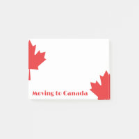 Déménager au Canada Notes postales - Cute Maple Le