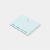 Post-it® Dent et brosse bleues (Incliné)