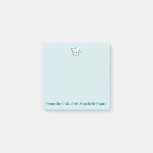 Post-it® Dent et brosse bleues (Devant)