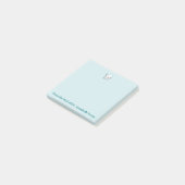 Post-it® Dent et brosse bleues (Incliné)
