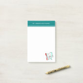 Post-it® Dental Care Happy Tooth (Sur un bureau)