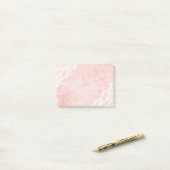 Post-it® Dentelle blanche Notes de post-it rose (Sur un bureau)