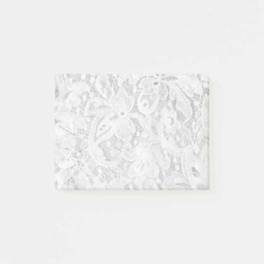 Post-it® Dentelle blanche tombante (Devant)