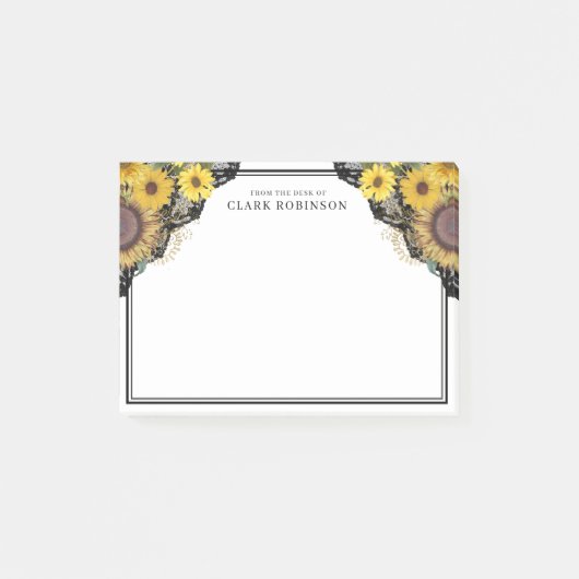 Post-it® Dentelle De Tournesol Du Bureau De (Devant)