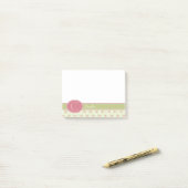 Post-it® Dentelle personnalisée et jardin anglais (Sur un bureau)