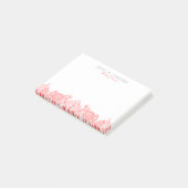 Post-it® Dentelle rouge florale Paisley (Incliné)