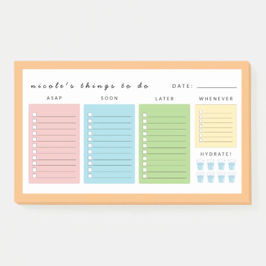 Post-it® Des choses simples et modernes à faire (Devant)