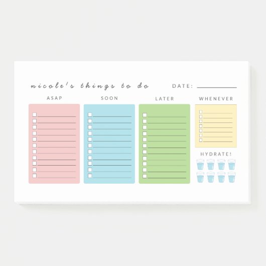 Post-it® Des choses simples et modernes à faire (Devant)