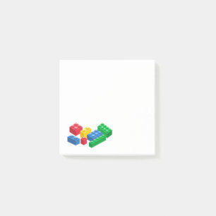 Post-it® Des enfants colorés par des briques construites pa