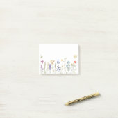 Post-it® Des fleurs sauvages l'affichent (Sur un bureau)
