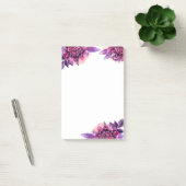 Post-it® Des notes de fleurs violettes. Fleur lilas aquarel (Bureau)