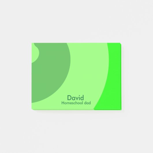 Post-it® Des torrents verts pour papa d'école familiale (Devant)