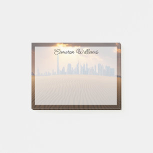 Post-it® Deserts Dubai's Skyline View from Sand Dune