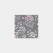Post-it® Design d'art floral Rose sombre (Devant)