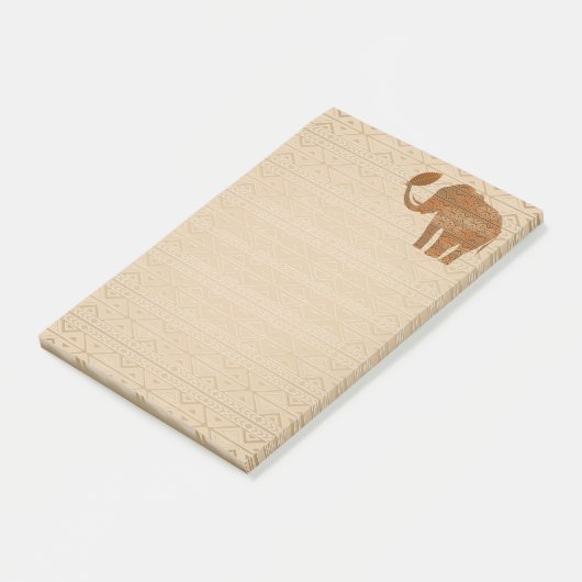 Post-it® Design d'art tribal des éléphants (Incliné)