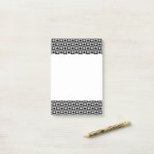 Post-it® Design de coeur noir et gris (Sur un bureau)