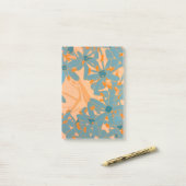 Post-it® Design de feuille contemporain pêche (Sur un bureau)