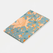 Post-it® Design de feuille contemporain pêche (Incliné)